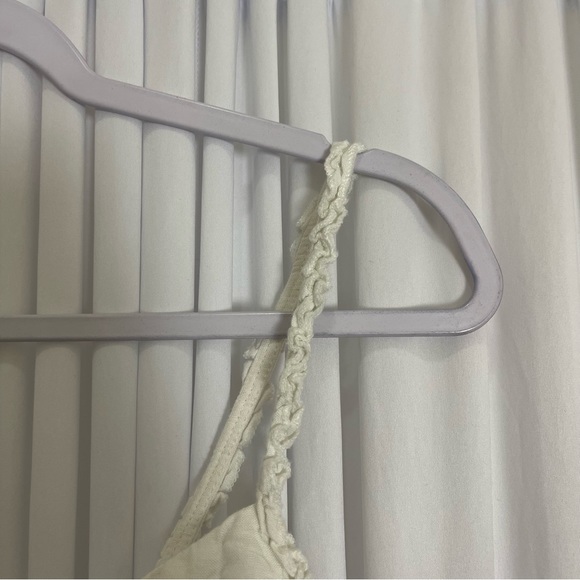 RVCA Cropped Sweetheart Tank Top White Linen Medium - Picture 6 of 10